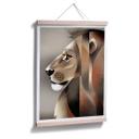 Plakat - Braun - Lion
