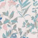 Papel pintado Floral con flores blanco colorido - Papel pintado no tejido estilo acuarela floral