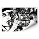 Zelfklevende Poster - Sound of a Street Musician