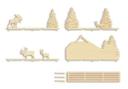 Décoration en bois - Crèche - Rennes