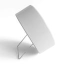 Tischuhr weiß modern Ø11 cm