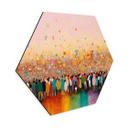 Hexagon Dibond Treechild - Happy People