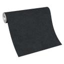 Non-woven tapet med betonmotiver, ensfarvet, sort