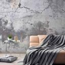Betonlook krakeleret beton tapet i gråhvid - non-woven tapet Designwalls 2 - 2,55 x 3,5 m