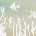 Papel pintado Paraíso submarino - Ombre - Kikki Belle