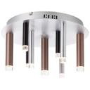Deckenleuchte Eddy, braun, 21,5 x 40 cm, Metall Deckenlampe, dimmbar