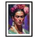 Póster Treechild - Retrato de Frida Kahlo