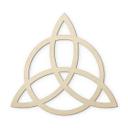 Trædekoration poppel - Triquetra med cirkel