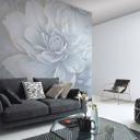 Tapet med blomstermotiv Big Pictures grå 2,50 x 2,70 m