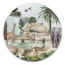 Tableau sur alu-Dibond rond Kikki Belle - Jungle Paradise