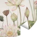 Fototapet - Rundt Sir Edward - Vandlilje-idyl i pastel - vliesetapet/selvklæbende non-woven tapet