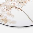 Tableau sur alu-Dibond rond 1X Studio - branche aux fleurs délicates