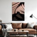 Geborsteld Alu-Dibond met goud-, zilver- & kopereffect - Architectuur tunnelperspectief - Jamal