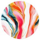 Vinilo decorativo Abstracto jaspeado de colores - Gokhale - Redondo