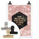 Plakat - Frederiksson - She Believed - Rosa
