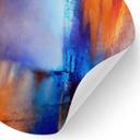 Vinilo decorativo Contraste de hielo y brasas - Schmucker - Redondo