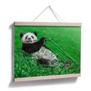 Póster Ben Heine - Panda feliz