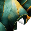 Eksotiske bananblade | Botanik Fototapet - Jaszke - rund - vliesetapet/selvklæbende non-woven tapet