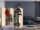 Screen room divider - Refleksioner over paladsets vand, 3-delt