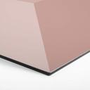 3D Hexagon Alu-Dibond - Lys rød