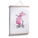 Poster Hagenmeyer - Lama avec le vélo