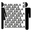 Wallsticker - WC - Bla-Bla-Bla - 80x76 cm