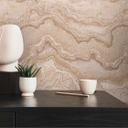 Papel pintado no tejido efecto mármol beige arena oro - diseño de pared con textura de piedra natural