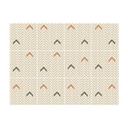 Azulejos Adhesivos Boho - espiga capuchino rojo-marrón - lote de 12