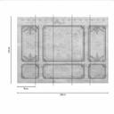 Papel pintado mural de arquitectura WallPaneling1 en gris - Papel pintado tejido-no tejido Designwalls 2 - 2,55 x 3,5 m