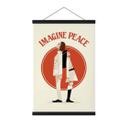 Póster de tela Imagine Peace - Dos por la paz y la esperanza - Retrodrome