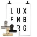 Póster - Tipografía Luxemburgo