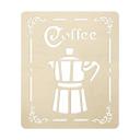 Vægdekoration Popler træ Kaffeskilt - Espresso kaffekande