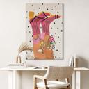 Billede sokkekærlighed møder flower power - Mokate – print på aluminium (Alu-Dibond)