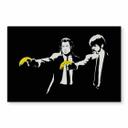 Tableau en verre Banksy - Pulp Fiction