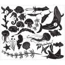 Wandtattoo Unterwasserparadies Set (40-teilig)