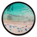 Póster Sisi & Seb - En la playa - Redondo