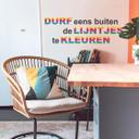 Muursticker Durf eens buiten de lijntjes te kleuren