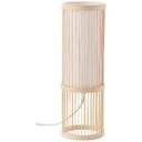Tischleuchte Luise, braun, 36 x 12 cm, Bambus Tischlampe