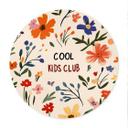 Plakat til børn - Cool Kids Club Farverige blomster - Treechild - Rund