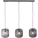 Pendelleuchte Willi, braun, 125 x 105 cm, Bambus Pendellampe