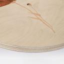 Cuadro de madera flor silvestre abstracta - Goed Blauw - Redondo