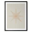 Póster de Navidad Estrella geométrica dorada - Magnusson