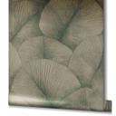 blomstertapet, non-woven tapet Kumano guld