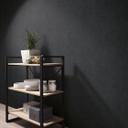 Non-woven tapet med betonmotiver, ensfarvet, sort
