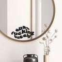 Wallsticker Spejlklistermærke, dekorativt klistermærke Absofuckinglutely