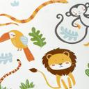 Tropisk jungletapet i farverigt og hvidt til børneværelset Made in Germany Little Love