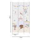 Fototapet til børneværelse farverigt - dyr og cirkustelt - Ikke-vævet tapet 159x280cm