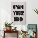 Canvasbillede Ej din odd