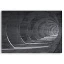 Canvasbillede, Grå 3D-tunnel