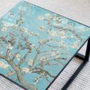 Plateau de table en verre - Van Gogh - Amandier en fleur - Carré - 60x60 cm